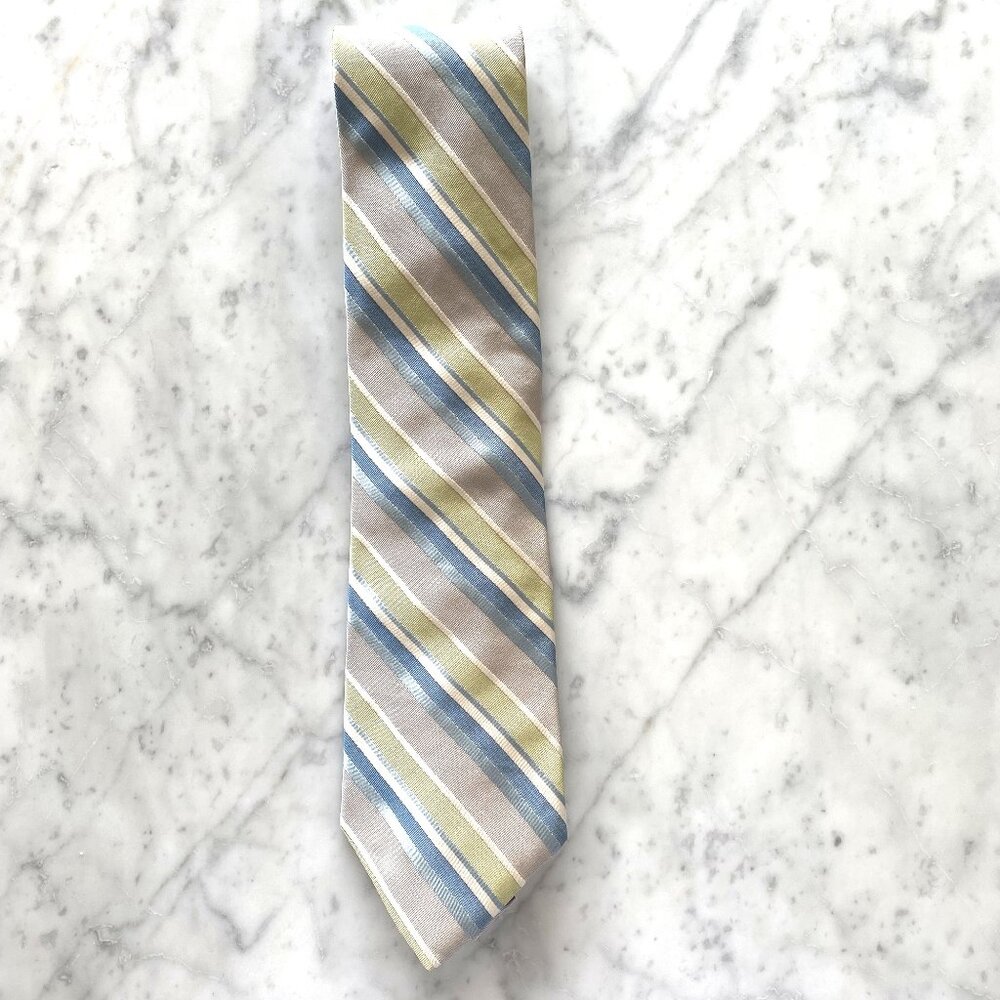 Express Men's Tie - Diagonal Blue Stripe